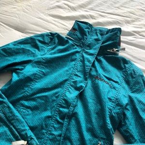 teal bench jacket